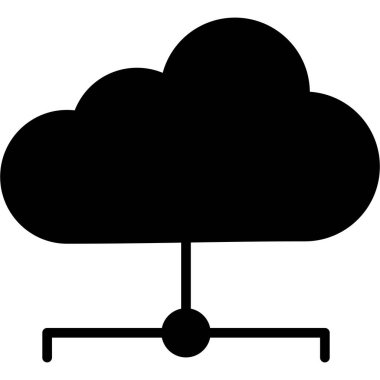 Bulut. Web simgesi basit tasarım