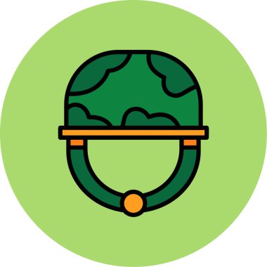 Beyzbol kask simge vektör çizim