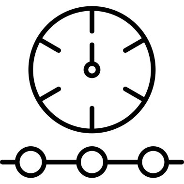 Saat. Web simgesi basit tasarım