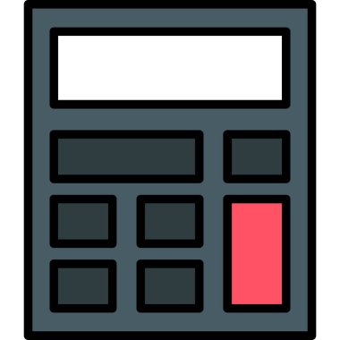 hesap makinesi simgesi vektör illüstrasyonu