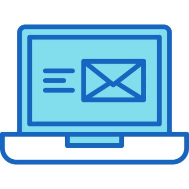 e- posta ileti simgesi. Basit resimleme