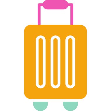 seyahat çantası simgesi, vektör illüstrasyonu