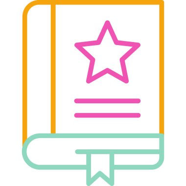 kitap simgesi vektör illüstrasyonu