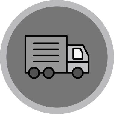 Eşsiz Kamyon Vektör Satırı Simgesi