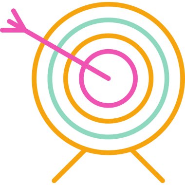 hedef web simgesi basit illüstrasyon