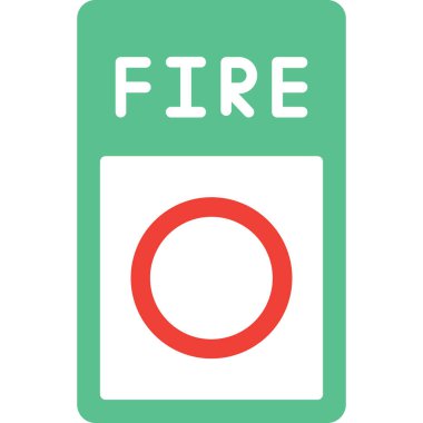 Ateşle. Web simgesi vektör illüstrasyonu