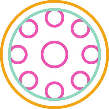 donut simgesi vektör illüstrasyonu