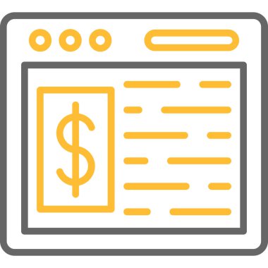 Dolar banknotu. Basit tasarım