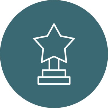 Ödül. Web simgesi vektör illüstrasyonu