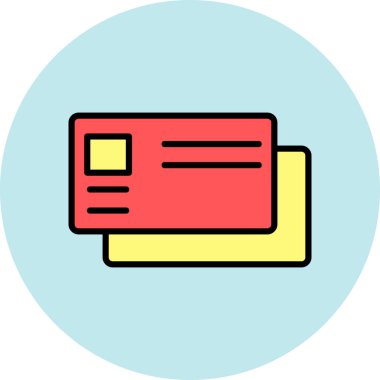 Kredi kartı vektör simgesi