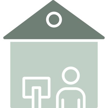 ev inşa etme simgesi ana hat biçiminde