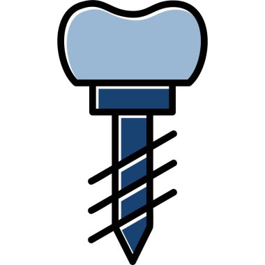 Tornavida. Web simgesi basit illüstrasyon