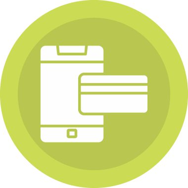 Cüzdan simgesi ve vektör illüstrasyonlu kredi kartı