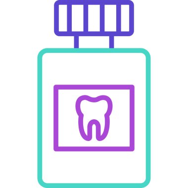 diş simgesi vektör illüstrasyonu