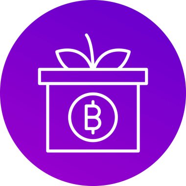 Hediye simgesinin vektör illüstrasyonu