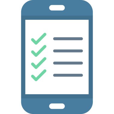 Kontrol listesi. Web simgesi basit tasarım