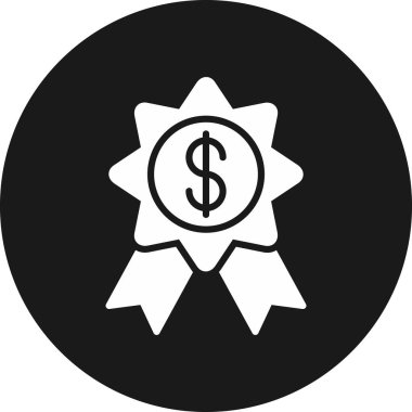 para rozeti yuvarlanmış vektör simgesi