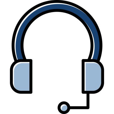 Kulaklık. Web simgesi basit illüstrasyon