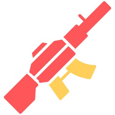 Bir silahın vektör illüstrasyon simgesi