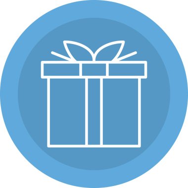 Hediye. Web simgesi basit illüstrasyon