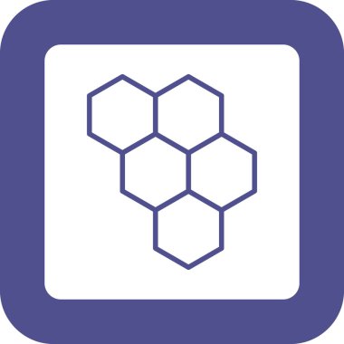 Bal peteğinin vektör illüstrasyonu