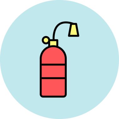 Yangın söndürme simgesinin vektör çizimi