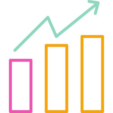grafik ikonu vektör illüstrasyonu