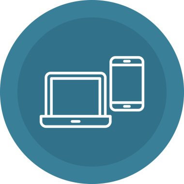 mobil vektör simgesi modern basit tasarım çizimi