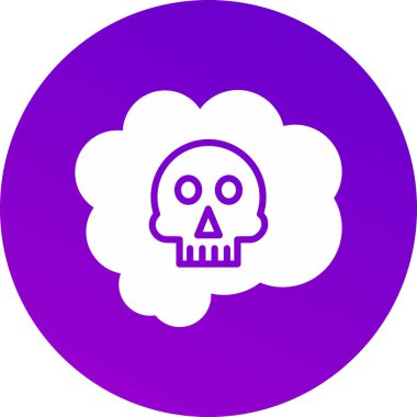 Kurukafa simgesi vektör illüstrasyonu