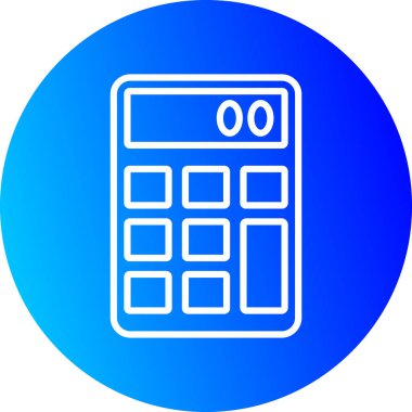 Hesap makinesi simgesinin vektör illüstrasyonu