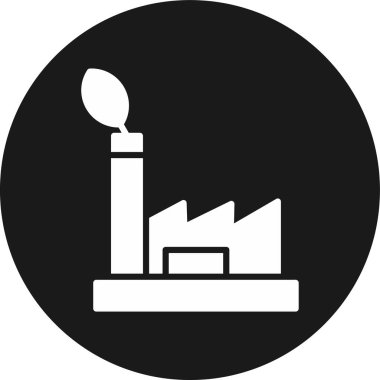 Modern b 'nin vektör illüstrasyonu fabrikanın ikonundan yoksun