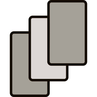 Taslak biçiminde kutu teslim lojistik simgesi