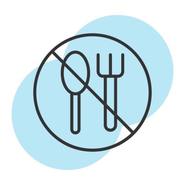 yiyecek ikonu vektör illüstrasyonu