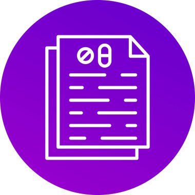 Belge vektör simgesi modern basit vektör illüstrasyonu