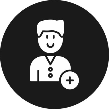 tıbbi personel simgesi, basit biçim