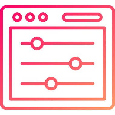 Web sayfası simgesi, vektör illüstrasyonu