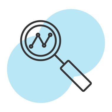 Arama simgesi vektör illüstrasyonu