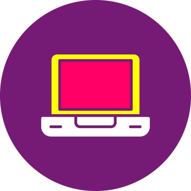 Bilgisayar. Web simgesi basit illüstrasyon