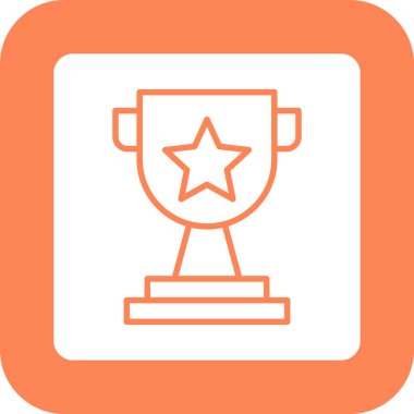 Ödülü Kupası simge vektör çizim