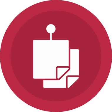 Modern simgenin vektör illüstrasyonu, simge kavramı