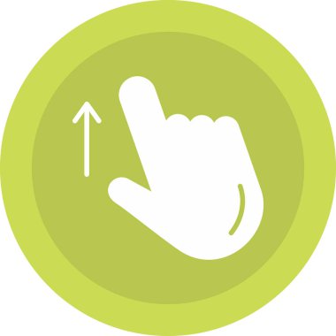 ok, parmak simgesini ana hatlar biçiminde gösterir