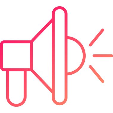 Konuşmacı. Web simgesi basit illüstrasyon