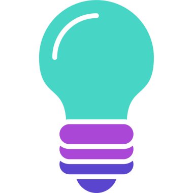 Ampul. Web simgesi basit illüstrasyon