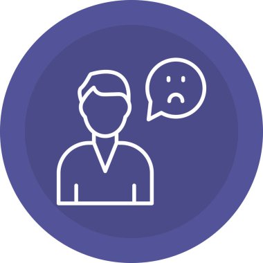 Müşteri geldi. Web simgesi basit illüstrasyon