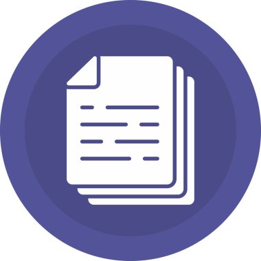 Belge simgesinin vektör illüstrasyonu