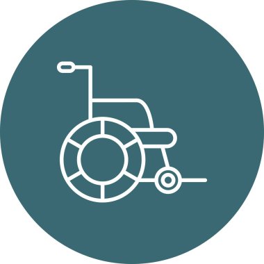 Bir bisiklet simgesinin vektör illüstrasyonu