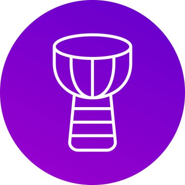 davul. Web simgesi basit illüstrasyon