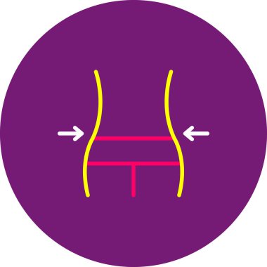 İnsan gövdesi simgesinin vektör illüstrasyonu