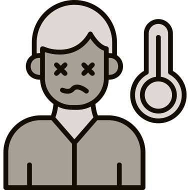 Stres stres simgesi ana hatları biçiminde