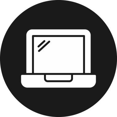 Bilgisayar monitörü. Basit simge